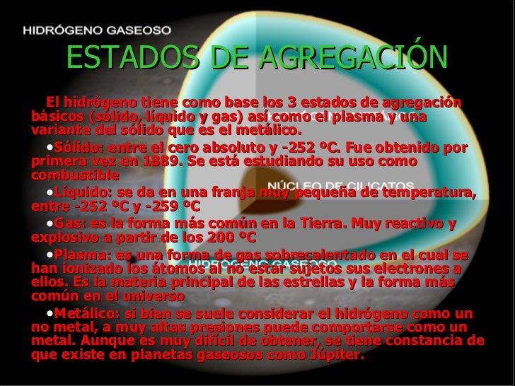 El hidrógeno