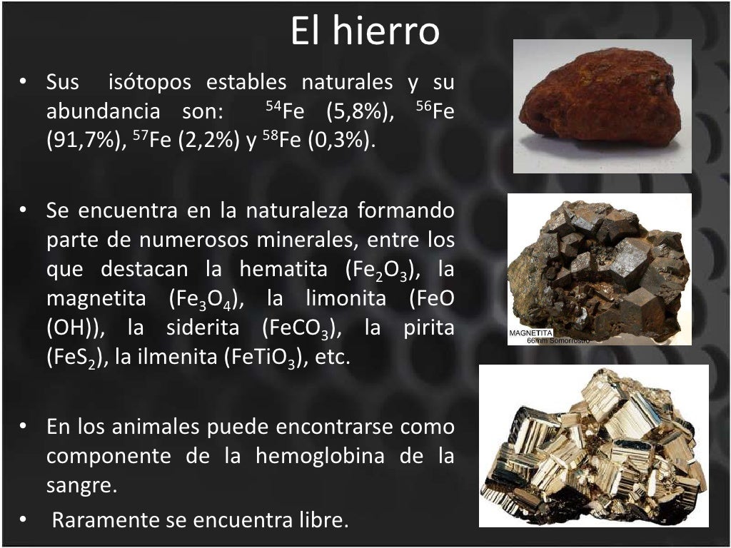 El hierro y sus aleaciones El hierro y sus aleaciones