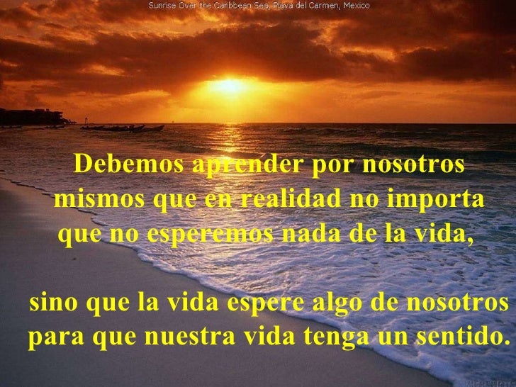 El Hombre En Busca De Sentido R
