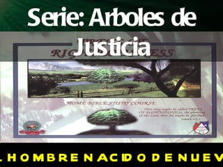 “ EL HOMBRE NACIDO DE NUEVO” Serie: Arboles de Justicia 