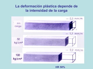 La deformación plástica depende de
la intensidad de la carga

HR 50%

 