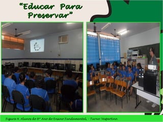 “ Educar  Para Preservar” Figura 4. Alunos do 8º Ano do Ensino Fundamental, - Turno: Vespertino. 