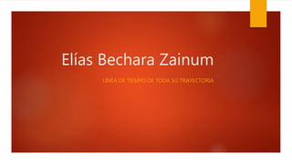Elías Bechara Zainum
LÍNEA DE TIEMPO DE TODA SU TRAYECTORIA
 