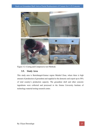 Study on groundnut shell ash as partial replacement of cement in ...