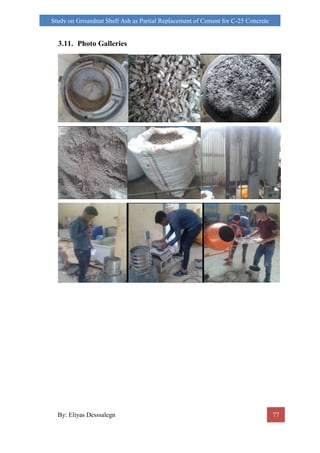 Study on groundnut shell ash as partial replacement of cement in ...