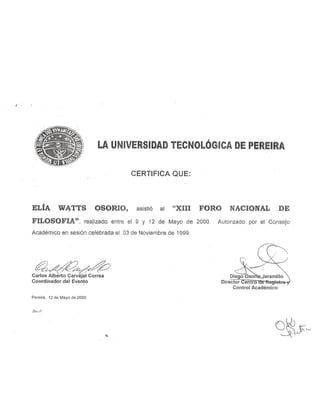 Elia watts hoja de vida completa