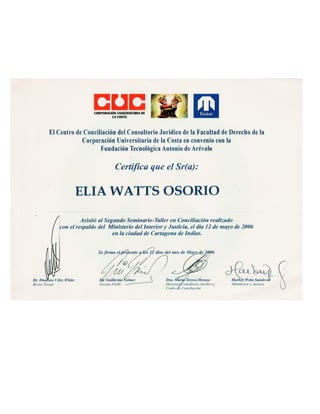 Elia watts hoja de vida completa