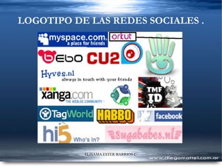 LOGOTIPO DE LAS REDES SOCIALES . 