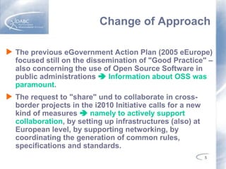 "OSS in Public Administrations - A short Report from the European Level" by Barbara Held @ eLiberatica 2008