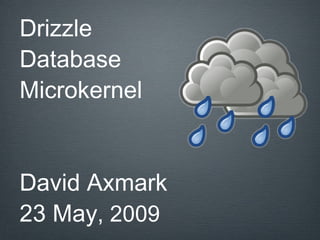Drizzle
Database
Microkernel


David Axmark
23 May, 2009
 