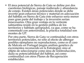 LICEL REBOLLARPlano de Acção para a Conservação do Lince-ibérico em PortugalÁreas Prioritárias de Intervenção do Plano de AcçãoSALAMANCAMALCATACÁCERESPORTUGALPlan de Recuperación del Lince Ibérico (Lynx pardinus) en Extremadura