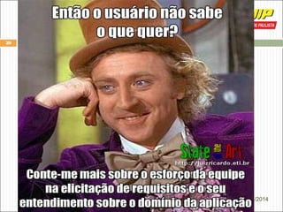 Professor Wilker Bueno
29
28/04/2014
Elicitação e Análise De Requisitos
 