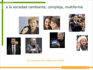 consulting, s.a.
autoritas


            a la sociedad cambiante, compleja, multiforme




                           los caminos son redes, son nodos

                                                              6
 