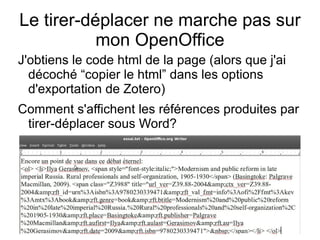 Placez le curseur là où vous voulez entrer un appel de note dans le texte.  