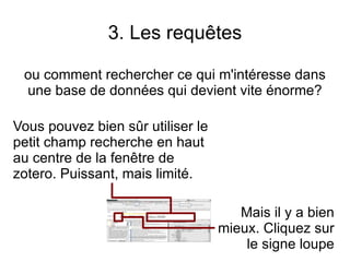 Zotero raccourcit les références à leur seconde occurrence. Il place les signes de ponctuation entre les références. 
