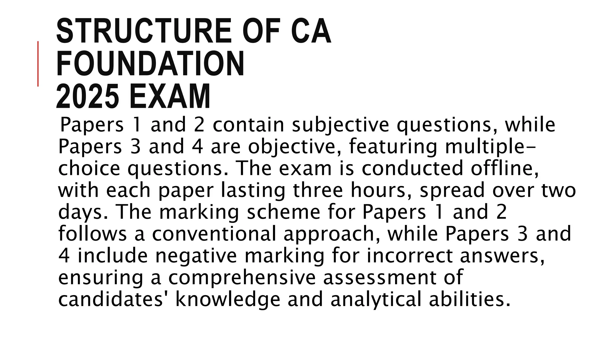 Eligibility Criteria and Exam Structure of CA Foundation 2025 Exam.pptx