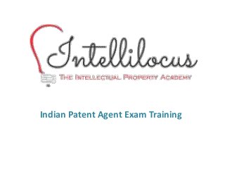 Indian Patent Agent Exam Training
 