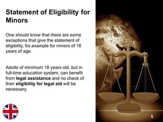 Eligibility for Legal Aid