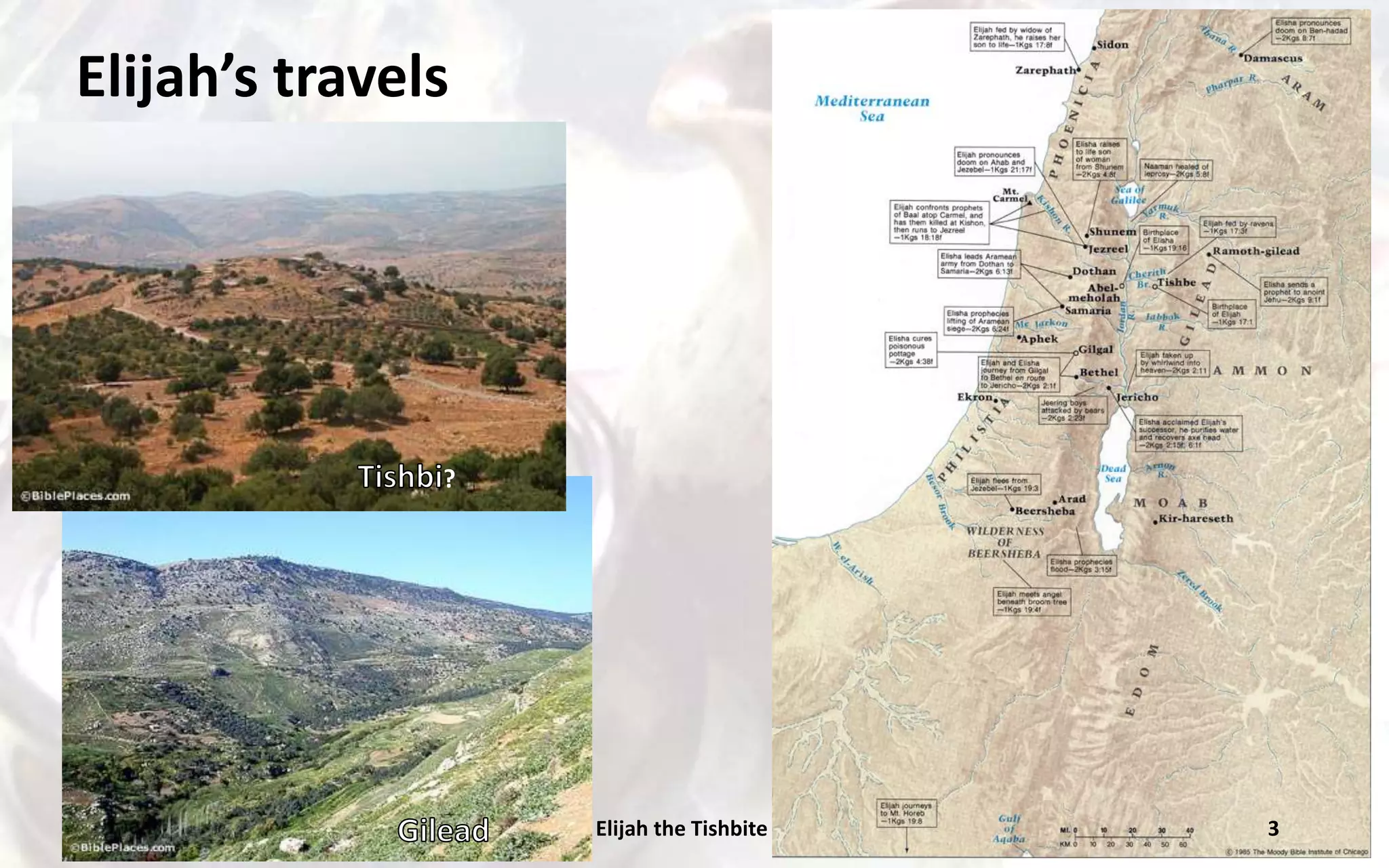 Elijah Map Elijahs travels map - Touristvisitorguides.com