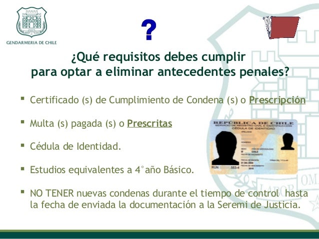 Eliminacion de antecedentes DL.409