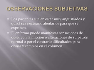 NICTURIA :  Emisión de orina más abundante o frecuente por la noche que durante el día. 