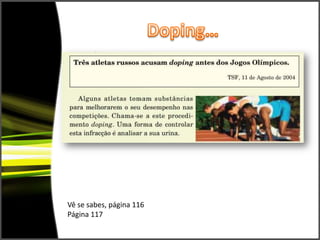 Doping…Vê se sabes, página 116Página 117