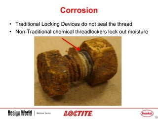 Thread Corroded How to Eliminate Mechanical, Vibrational Loosening, Clampload ...