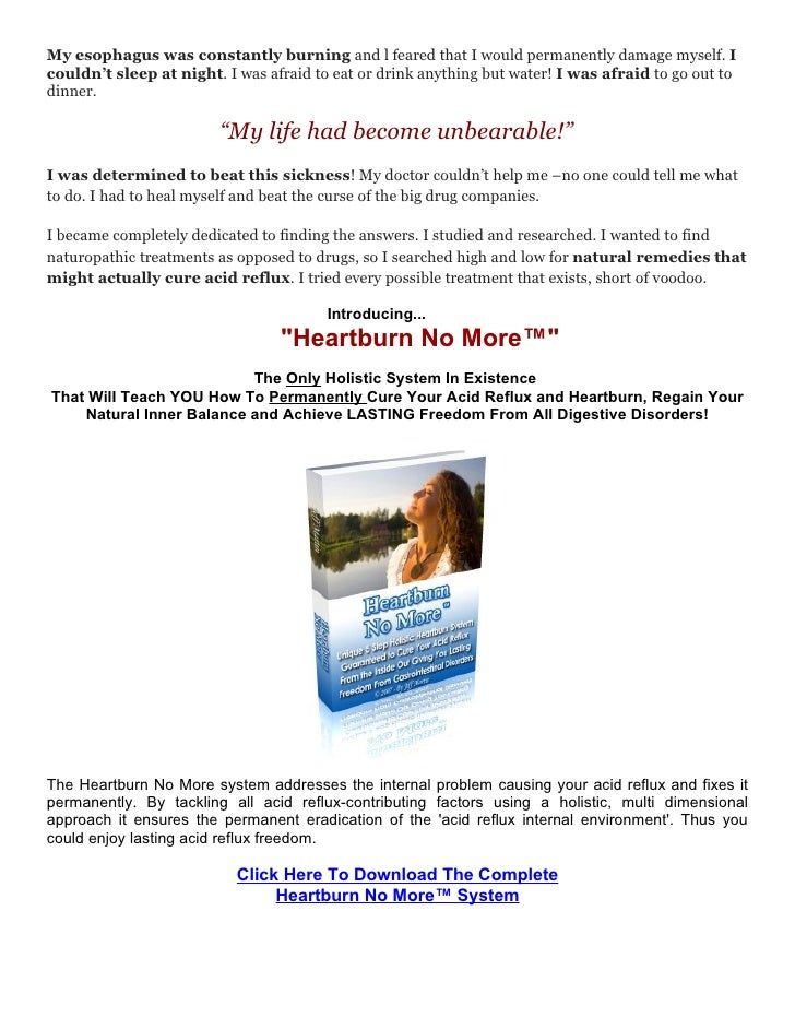 Eliminate your chest pain and burning sensation