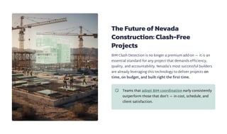 How BIM Clash Detection is Transforming Project Accuracy in Nevada? | PDF