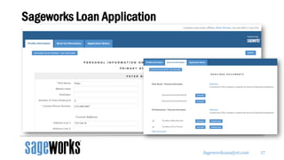 Sageworksanalyst.com
Sageworks Loan Application
37
 