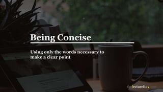 Eliminating wordiness | PPTX