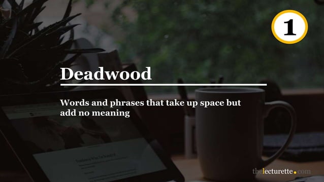 Eliminating wordiness | PPTX