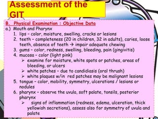 Description of any recent change in elimination pattern. 