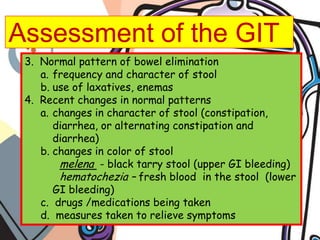 Normal routines followed to promote normal elimination.