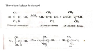The carbon skeleton is changed
 