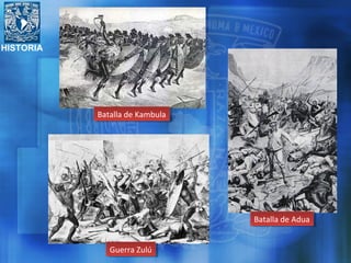 HISTORIA
Batalla de KambulaBatalla de Kambula
Guerra ZulúGuerra Zulú
Batalla de AduaBatalla de Adua
 