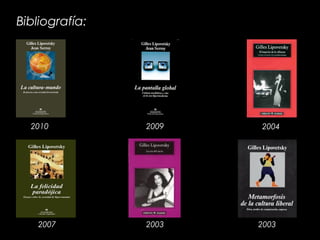 Bibliografía:
20092010 2004
2007 2003 2003
 