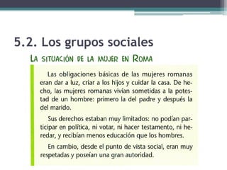 5.2. Los grupos sociales
 