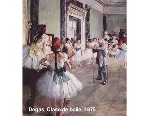 Degas, Clase de baile, 1875
 