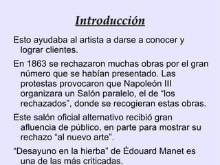 Etapas de la pintura impresionista: 