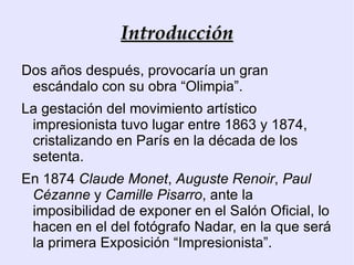 El Preimpresionismo 