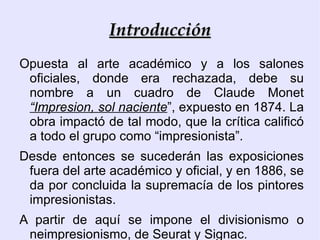 El Impresionismo 