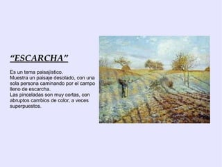 Grandes manchas de colores y colores planos. 