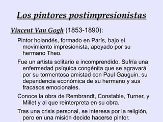 “El paisaje no es otra cosa que una impresión, una impresión instantánea, de ahí el título, una impresión que me dio. He reproducido una impresión en Le Havre, desde mi ventana, sol en la niebla y unas pocas siluetas de botes destacándose en el fondo...me preguntaron por un título para el catálogo, y ya que no podía ser “Vista de Le Havre”, dije: “Pongan impresión”. Claude Monet. “Impresión...no me cabe duda. Me decía a mí mismo que, como estaba impresionado, debía de haber alguna impresión allí...y ¡qué libertad, qué fácil artesanía! El empapelado en su estado más embrionario tiene más terminación que este paisaje marino” Louis Leroy.  