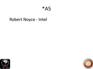 *A5
Robert Noyce - Intel
 