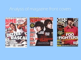 Analysis of magazine front covers 
