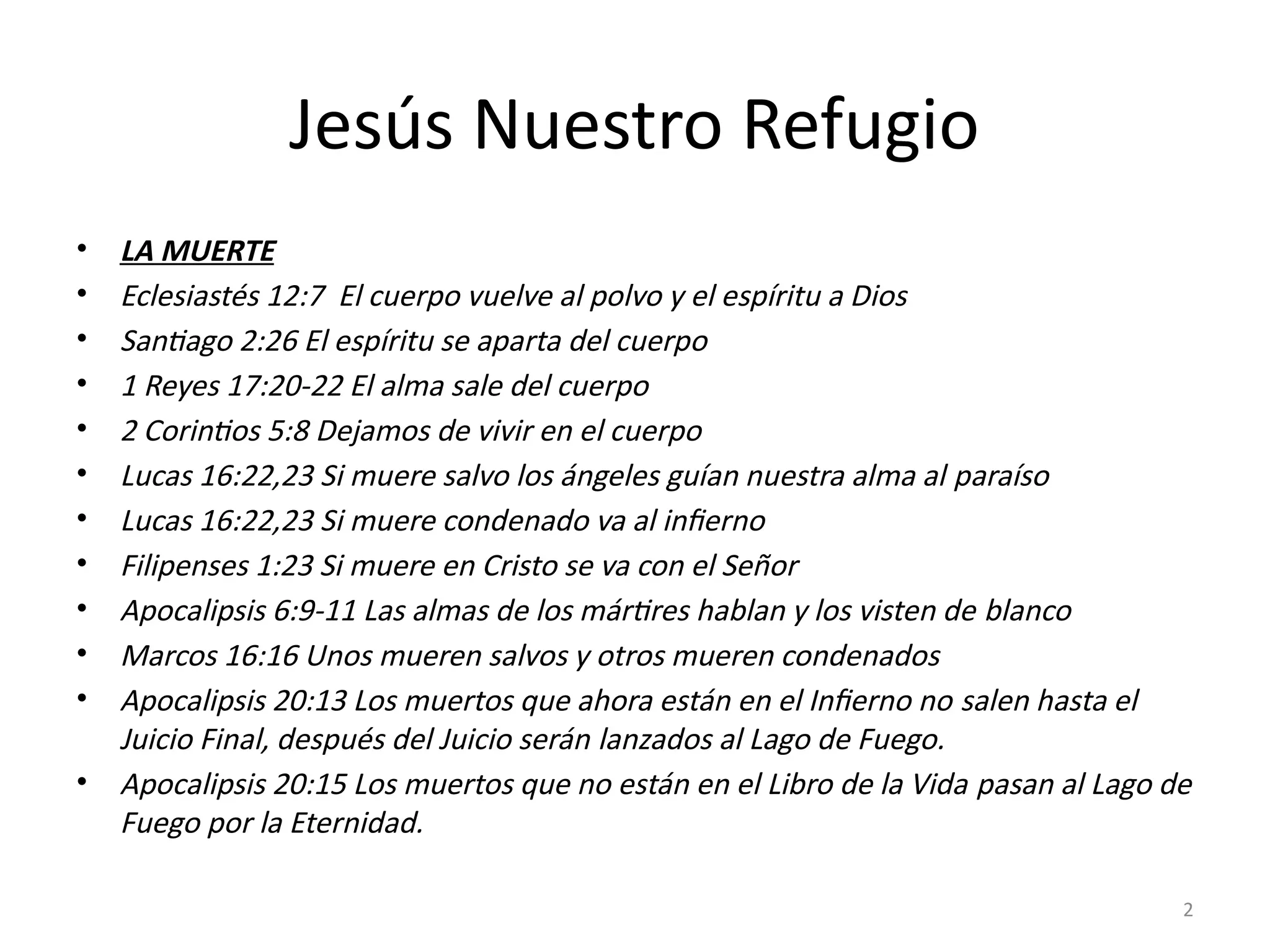 El Infierno muerte y el alma segun la biblia | PPT