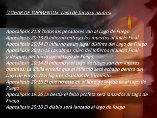 El Infierno muerte y el alma segun la biblia | PPTX