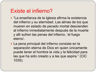 El infierno en la biblia y el catecismo | PPTX