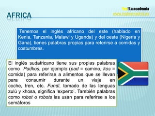 El inglés alrededor del mundo PPT